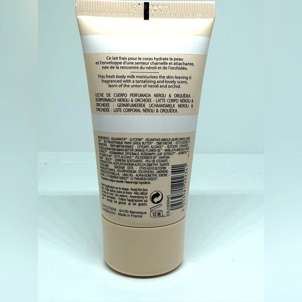 L'OCCITANE‎ EN PROVENCE NEROLI & ORCHIDEE BODY MILK 50mL~1.7FlOz W/ORQUID NEW